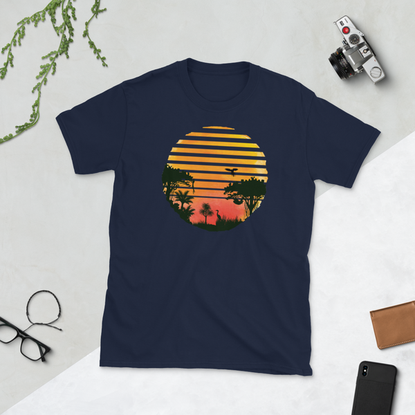 Pray Amazonia Wildfires Sunset Stripes T-Shirt S-3XL