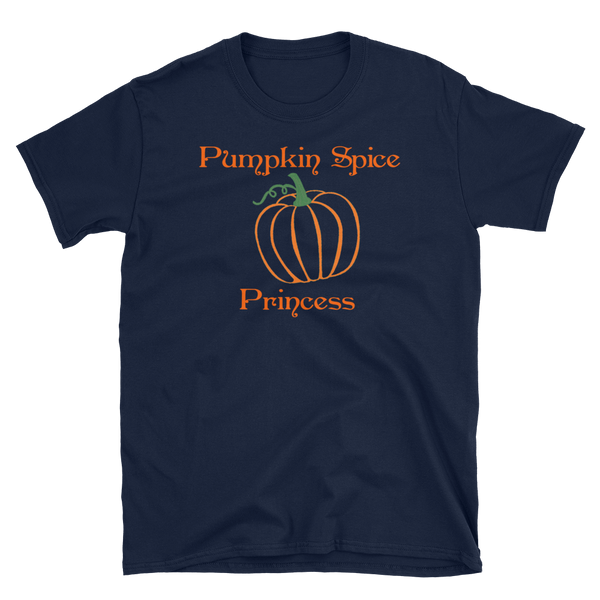 Halloween Trick Treat Pumpkin Spice Princess T-Shirt S-3XL