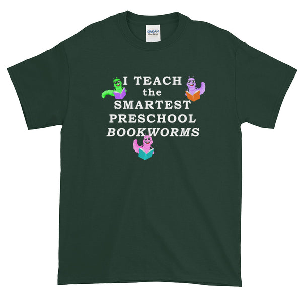 Teacher Book Teach Preschool Bookworms Read Short-Sleeve T-Shirt