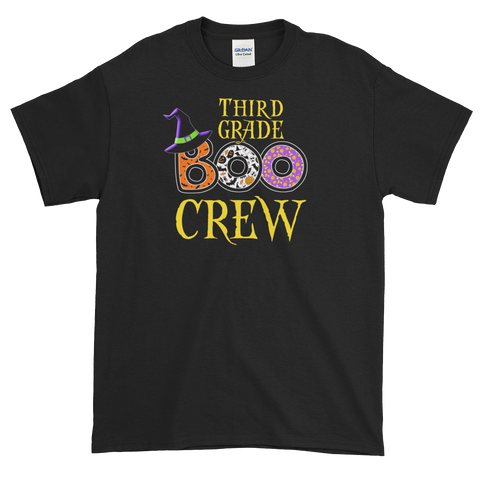 Halloween Teacher Third Grade Boo Crew T-Shirt S-5XL