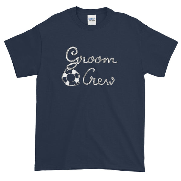 Groom Crew Bachelor Party Beach Wedding Life Raft T-Shirt S-5XL