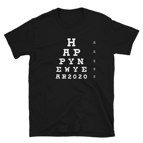 New Years Eve Party 2020 Eye Chart T-Shirt S-3XL