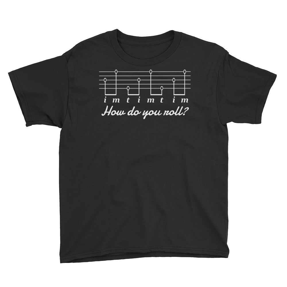 Banjo Bluegrass Players How Roll T-Shirt Youth XS-XL
