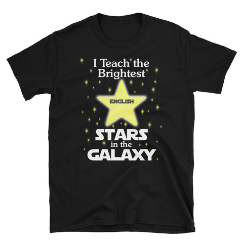 Back To School English Teacher Brightest Stars T-Shirt S-3XL