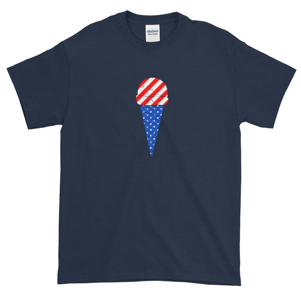 Fourth Of July American Flag Ice Cream T-Shirt S-5XL