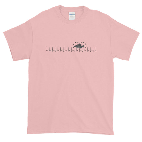 Crappie Fishing Heartbeat T-Shirt S-5XL