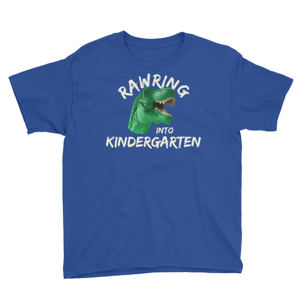 Back To School Kindergarten Dinosaur Rawring T-Shirt Youth XS-XL