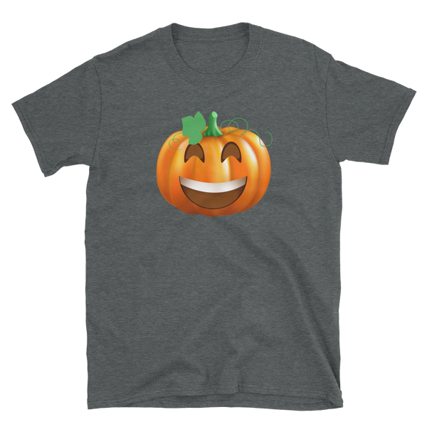 Halloween Pumpkin Emoji Laugh T-Shirt S-3XL