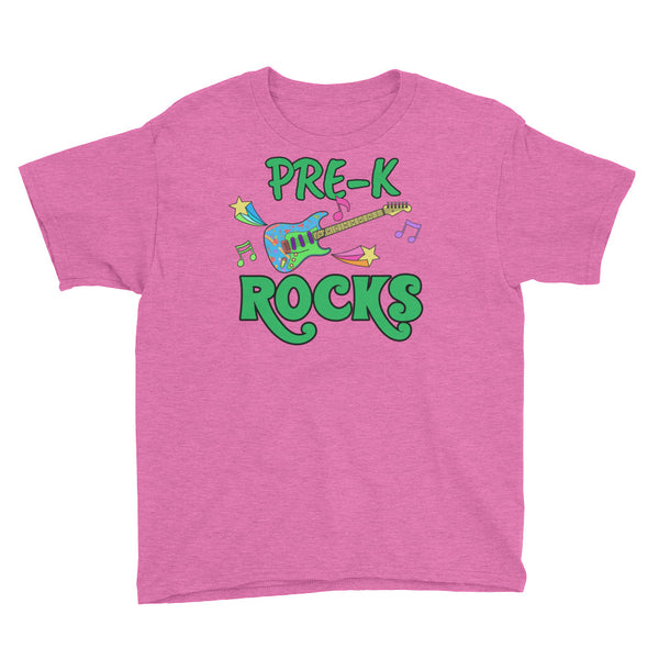 Back To School Pre-K Rocks T-Shirt Youth XS-XL