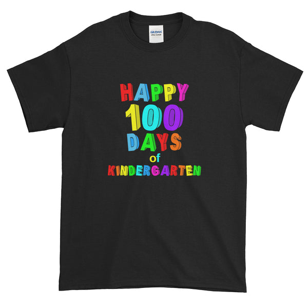 Happy 100 Days of School Kindergarten Short-Sleeve T-Shirt