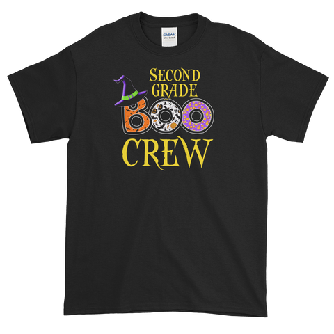 Halloween Teacher Second Grade Boo Crew T-Shirt S-5XL