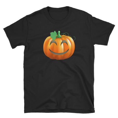 Halloween Pumpkin Emoji Happy T-Shirt S-3XL