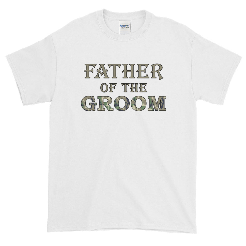 Father Of The Groom Country Wedding Camouflage T-Shirt S-5XL