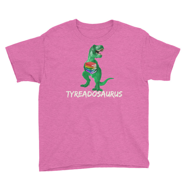Back To School Read Dinosaur Tyreadasaurus T-Shirt Youth XS-XL
