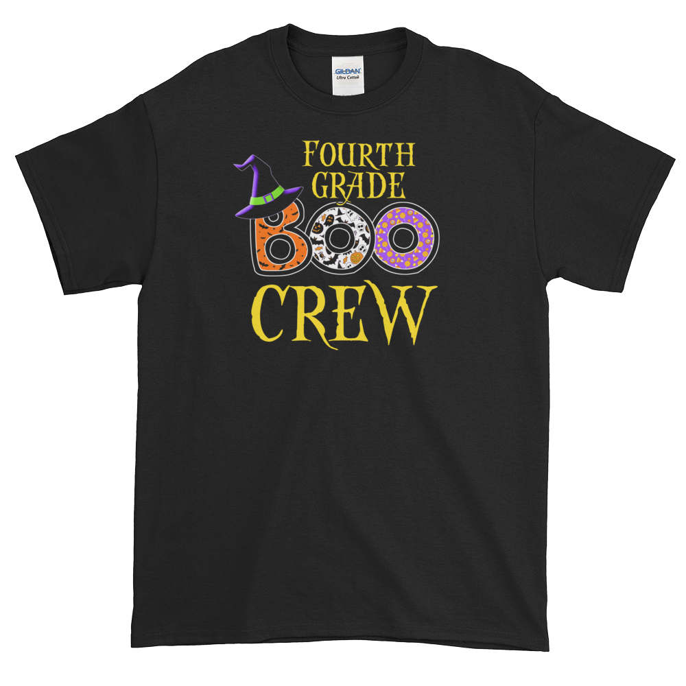 Halloween Teacher Fourth Grade Boo Crew T-Shirt S-5XL
