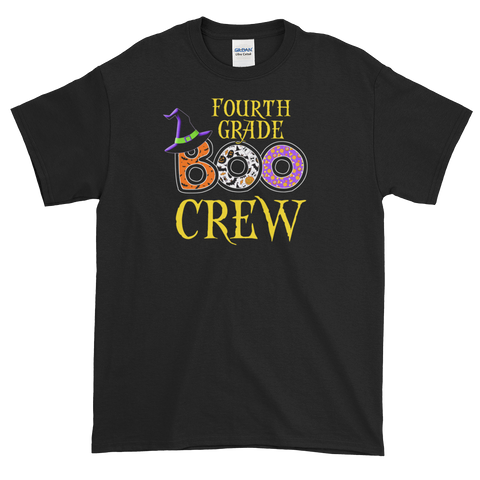 Halloween Teacher Fourth Grade Boo Crew T-Shirt S-5XL