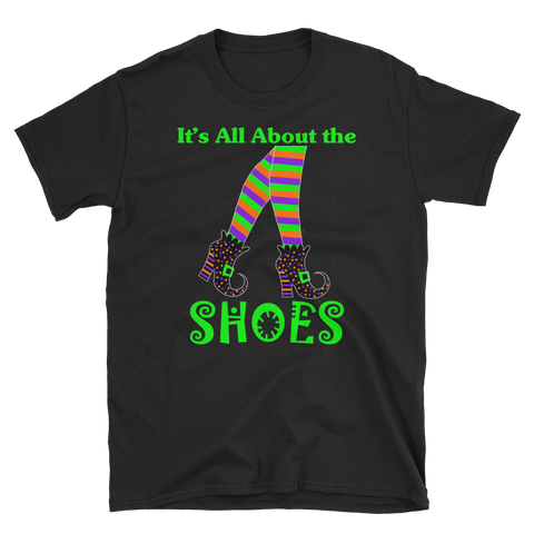 Halloween Trick Treat Witch Shoes T-Shirt S-3XL