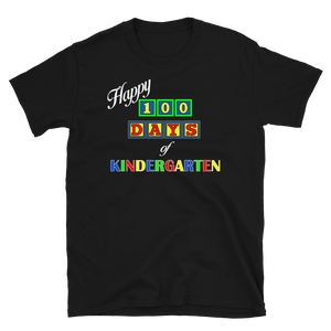 100 Days Of School Kindergarten Block Teacher Kids T-Shirt S-3XL