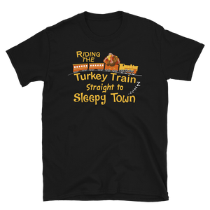 Thanksgiving Turkey Train T-Shirt S-3XL