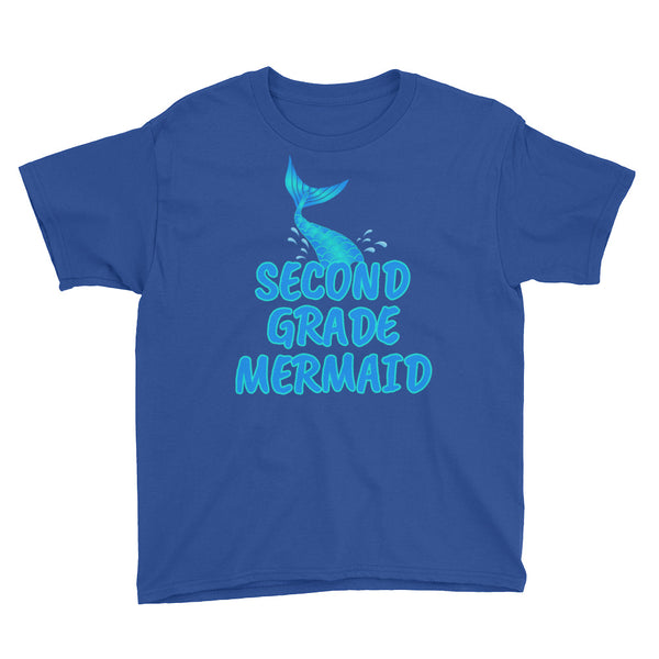 Back To School Second Grade Mermaid T-Shirt Youth XS-XL