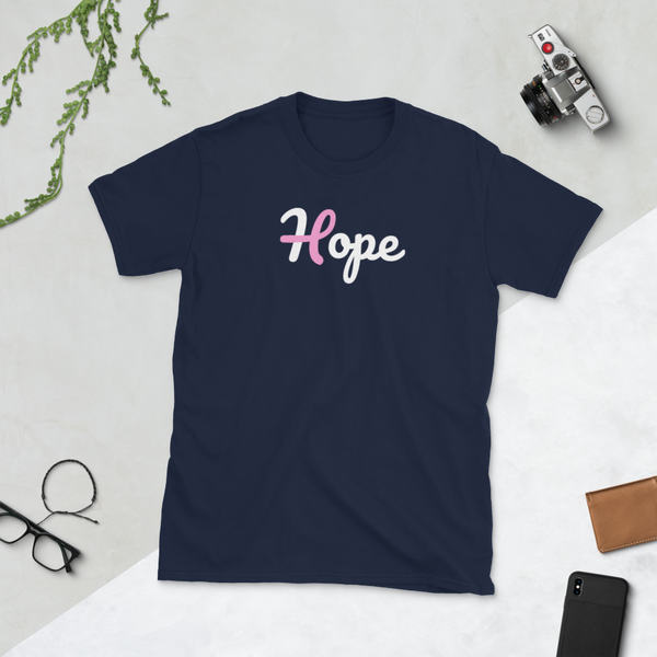 Breast Cancer Awareness Survivor Hope Ribbon T-Shirt S-3XL