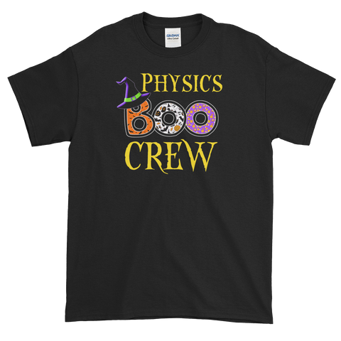 Halloween Teacher Physics Boo Crew T-Shirt S-5XL