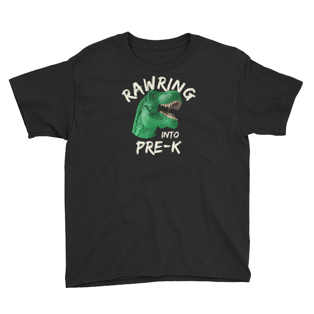 Back To School Pre-K Dinosaur Rawring T-Shirt Youth XS-XL