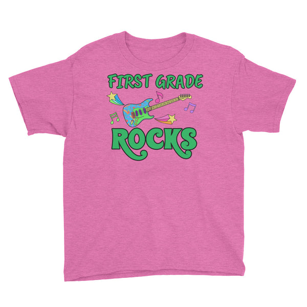 Back To School First Grade Rocks T-Shirt Youth XS-XL