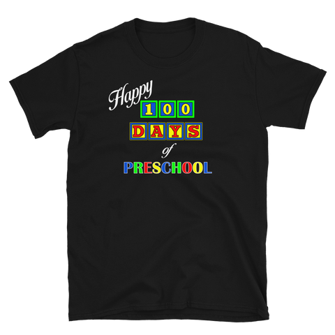 100 Days Of School Preschool Block Teacher Kids T-Shirt S-3XL