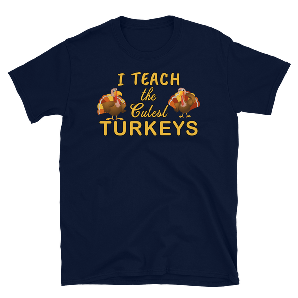 Teacher Thanksgiving Teach Turkeys T-Shirt S-3XL