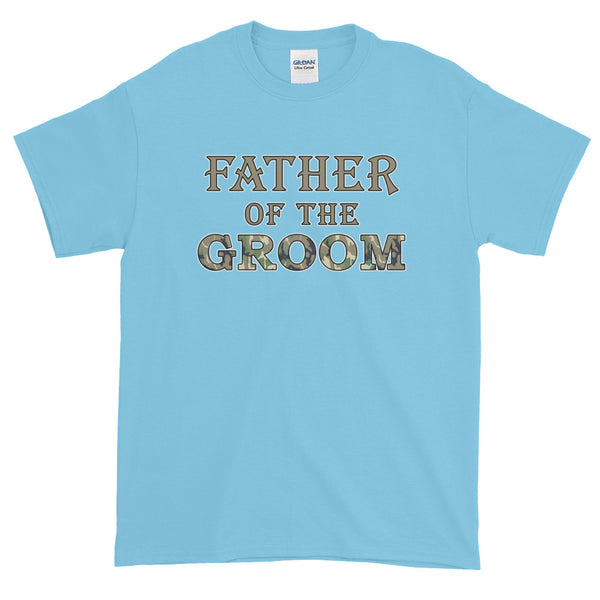 Father Of The Groom Country Wedding Camouflage T-Shirt S-5XL