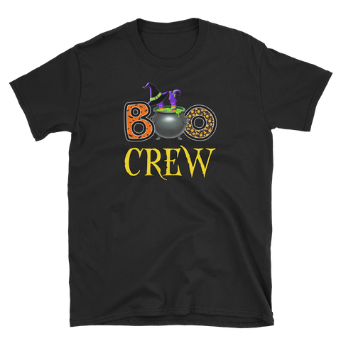 Halloween Trick Treat Boo Crew Cauldron T-Shirt S-3XL