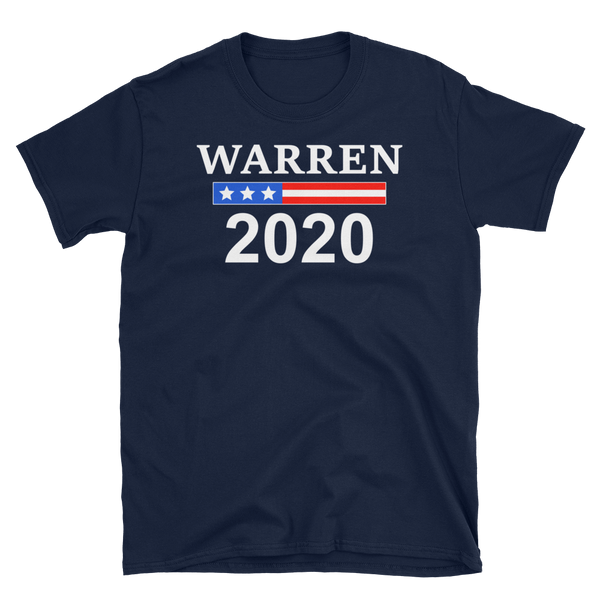 Elizabeth Warren 2020 President Flag Banner T-Shirt S-3XL