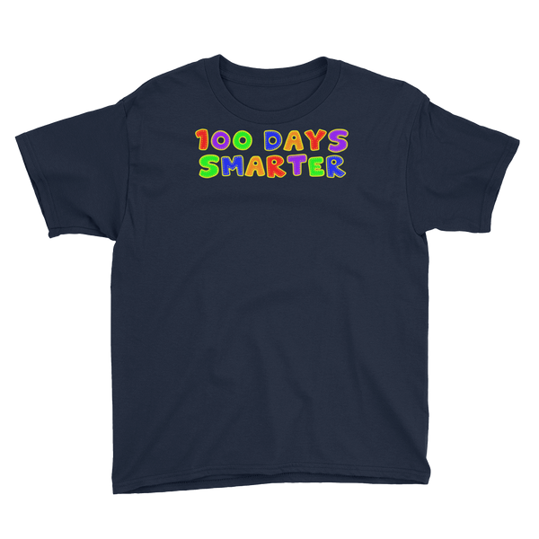 100 Days Of School Smarter T-Shirt Youth XS-XL