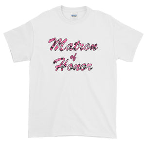 Matron Of Honor Bachelorette Party Country Wedding Camouflage T-Shirt S-5XL