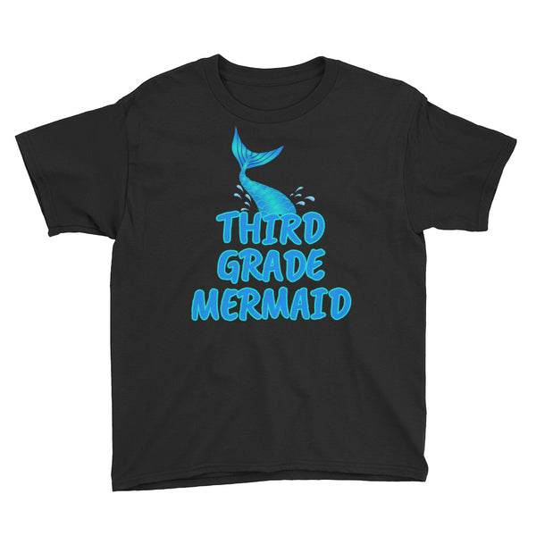 Back To School Third Grade Mermaid T-Shirt Youth XS-XL