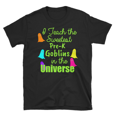 Halloween Pre-K Teacher Sweetest Goblins T-Shirt S-3XL