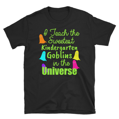 Halloween Kindergarten Teacher Sweetest Goblins T-Shirt S-3XL