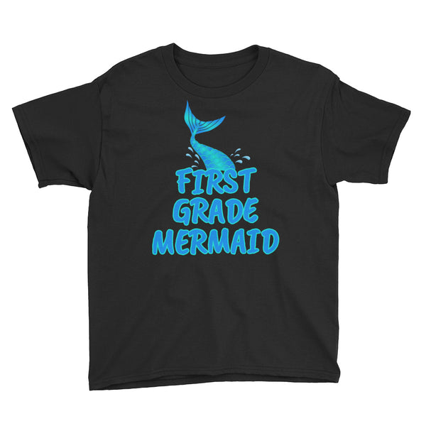 Back To School First Grade Mermaid T-Shirt Youth XS-XL