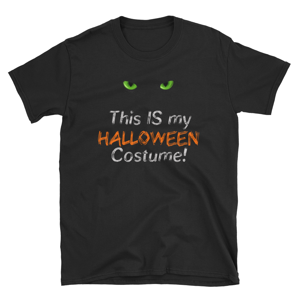 Halloween Trick Treat Cat Witch Hat Even T-Shirt S-3XL