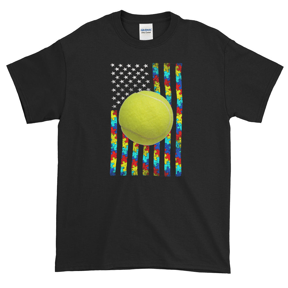 Autism Awareness American Flag Tennis S-5XL