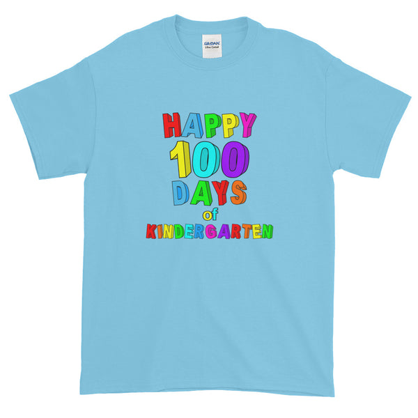 Happy 100 Days of School Kindergarten Short-Sleeve T-Shirt