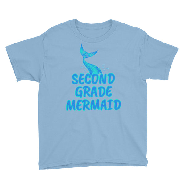 Back To School Second Grade Mermaid T-Shirt Youth XS-XL