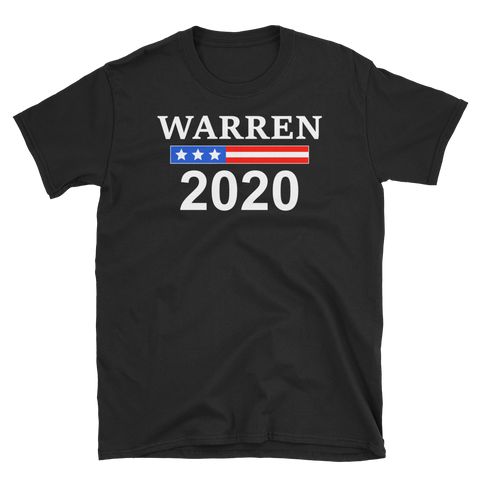 Elizabeth Warren 2020 President Flag Banner T-Shirt S-3XL