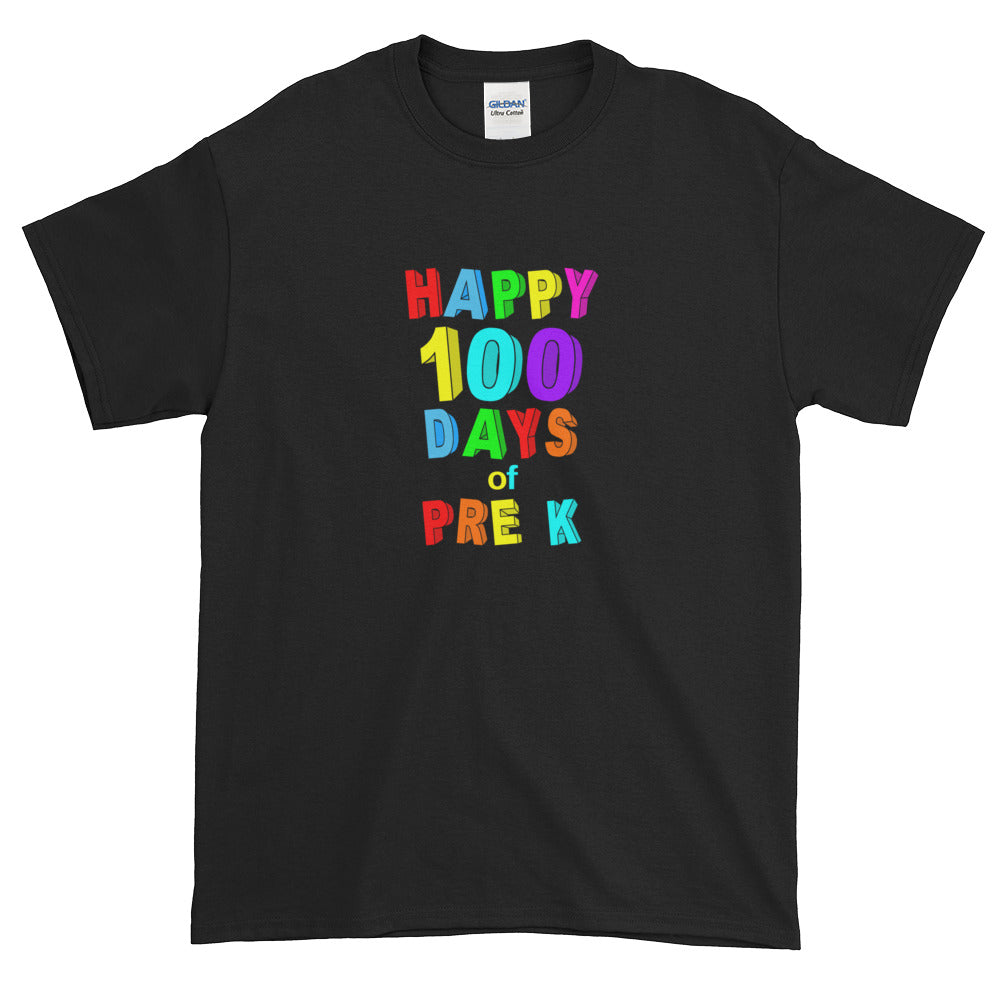 Happy 100 Days of School Pre-K Short-Sleeve T-Shirt