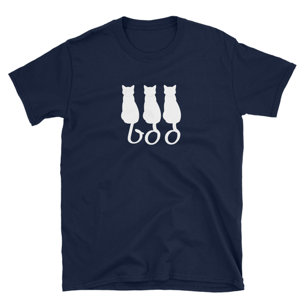Halloween Trick Treat Boo Cats T-Shirt S-3XL
