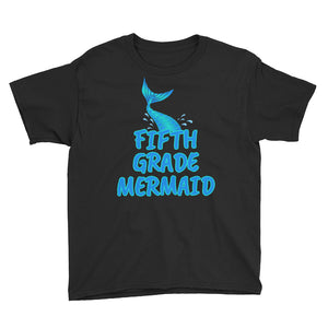 Back To School Fifth Grade Mermaid T-Shirt Youth XS-XL