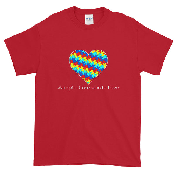 Autism Awareness Puzzle Heart Short-Sleeve T-Shirt