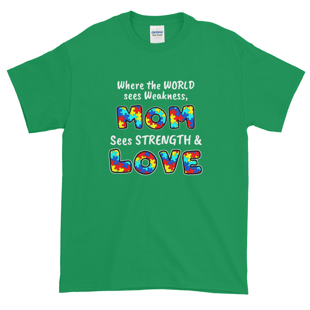 Autism Awareness Mom Strength Short-Sleeve T-Shirt