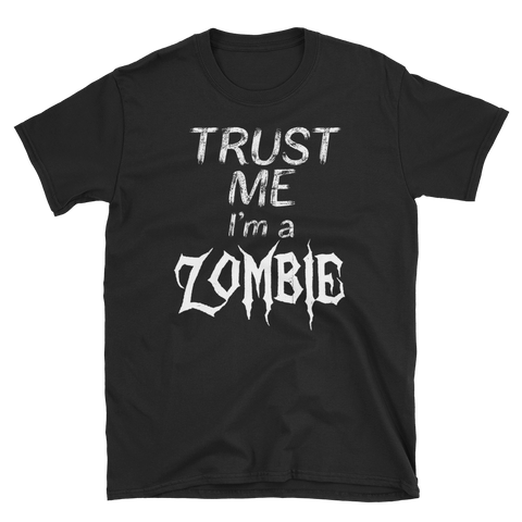 Halloween Trick Treat Zombie Trust T-Shirt S-3XL